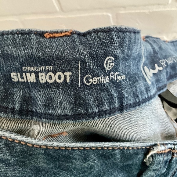 Lane Bryant Women’s Denim Jeans Dark Wash Straight leg Boot Cut Sz 22 - Picture 4 of 14